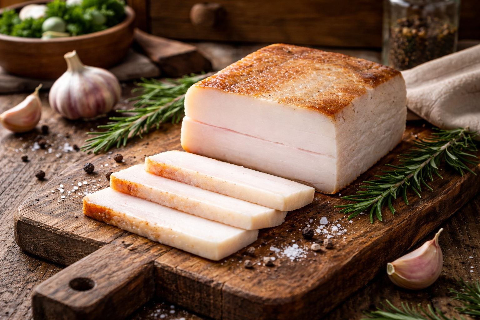 zsírszalonna sütése házilag